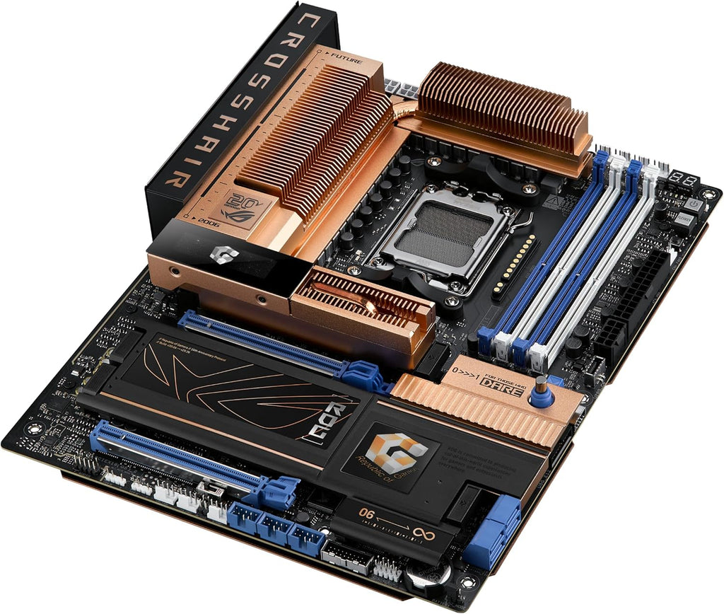 ASUS ROG Strix X870-A Gaming WiFi AMD-moderkort, 16+2 strömförsörjningssteg, DDR5-plats, fyra M.2-platser, PCIe 5.0, nästa generations GPU, WiFi 7, USB 20 Gbps med PD 3.0 upp till 30 W, Aura Sync