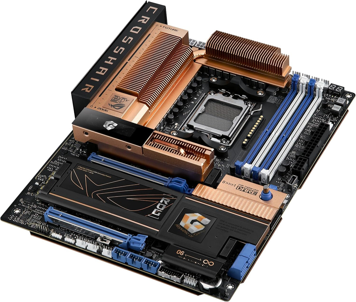 ASUS ROG Strix X870-A Gaming WiFi AMD-moderkort, 16+2 strömförsörjningssteg, DDR5-plats, fyra M.2-platser, PCIe 5.0, nästa generations GPU, WiFi 7, USB 20 Gbps med PD 3.0 upp till 30 W, Aura Sync