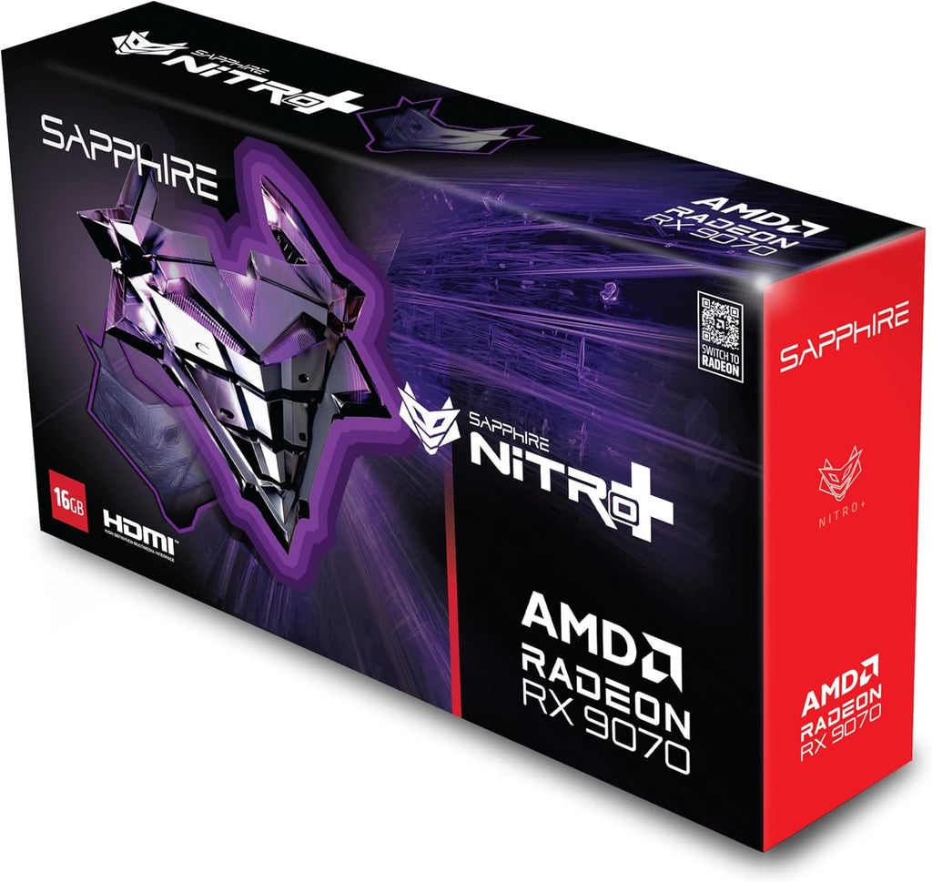 Sapphire NITRO+ AMD RADEON™ RX 9070 GAMING OC 16 GB DUAL HDMI/DUAL DP