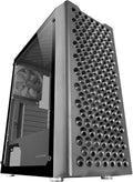 Mars Gaming MC-TITAN, Gamingkabinett RGB XXL ATX, Dubbel LED-Remsa och Främre ARGB-Belysning, Belysningshub + Fjärrkontroll, Kompatibel med ARGB Moderkort, Stöd för Vätskekylning, Svart