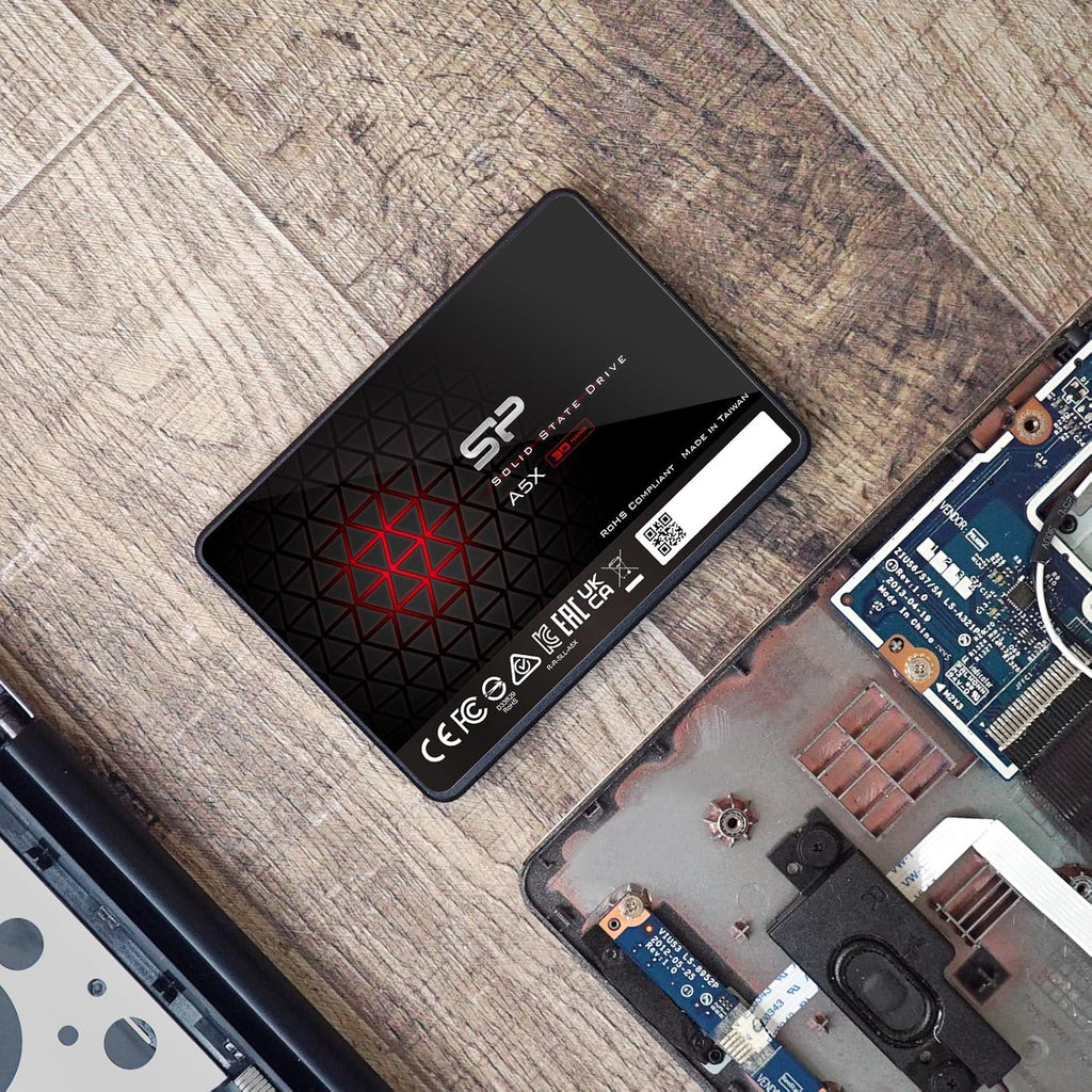 Silicon Power 256GB SSD 3D NAND A5X SLC Cache Performance Boost SATA III 2.5" Internal Solid State Drive SP256GBSS3A55S25AY