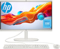 HP All-in-One 22-dg0038ns 21,5-tums dator (Intel N100, 8 GB RAM, 256 GB SSD, Intel UHD Graphics, FreeDos) – vitt – spanska Qwerty-tangentbord