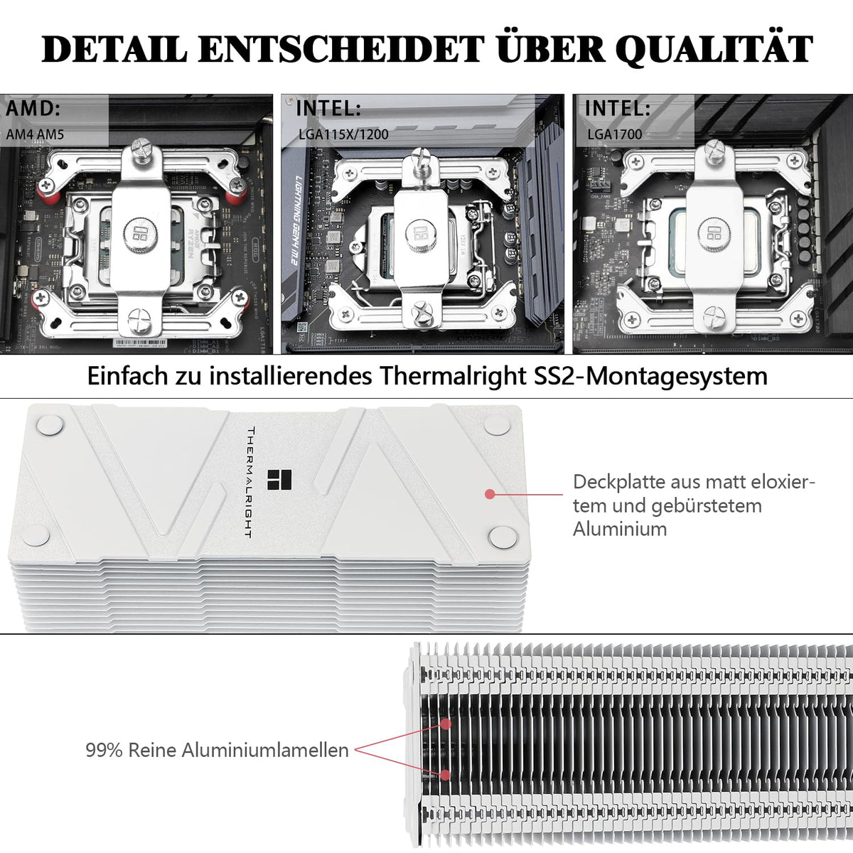 Thermalright Assassin Spirit 120 EVO ARGB AGHP PWN 4:e generationens CPU-kylare tyst CPU-kylare kompatibel med AM4/AM5/Intel Iga 1700/1851/1150/1151/1200, svart