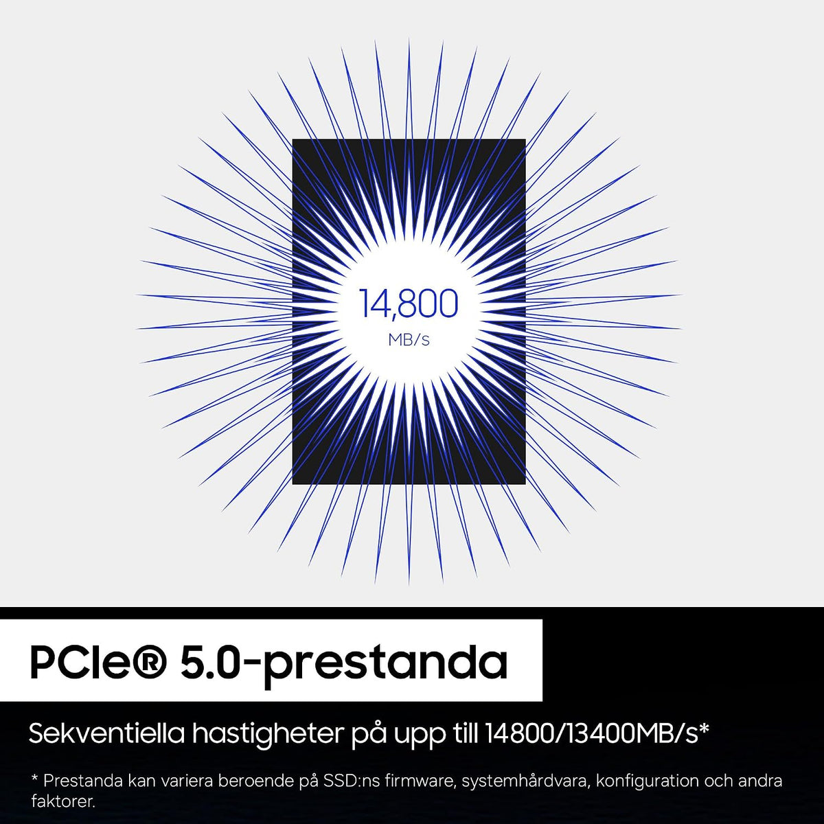 Samsung 9100 PRO Heatsink NVMe M.2 SSD, 1 TB, svart, MZ-VAP1T0CW