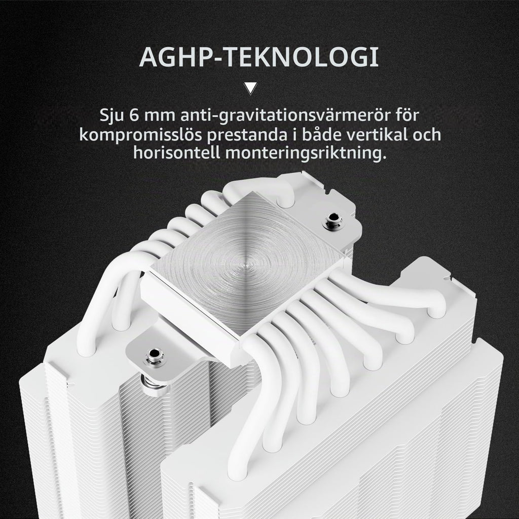 Thermalright TR Phantom Spirit 120SE ARGB CPU-kylare, 7 värmepipar CPU-kylare, Dubbel 120 mm TL-C12B-S V2 PWM-fläkt, AGHP 4.0 Teknologi, S-FDB-lager, för AMD AM4 AM5/Intel 1700/115X/1200/1851