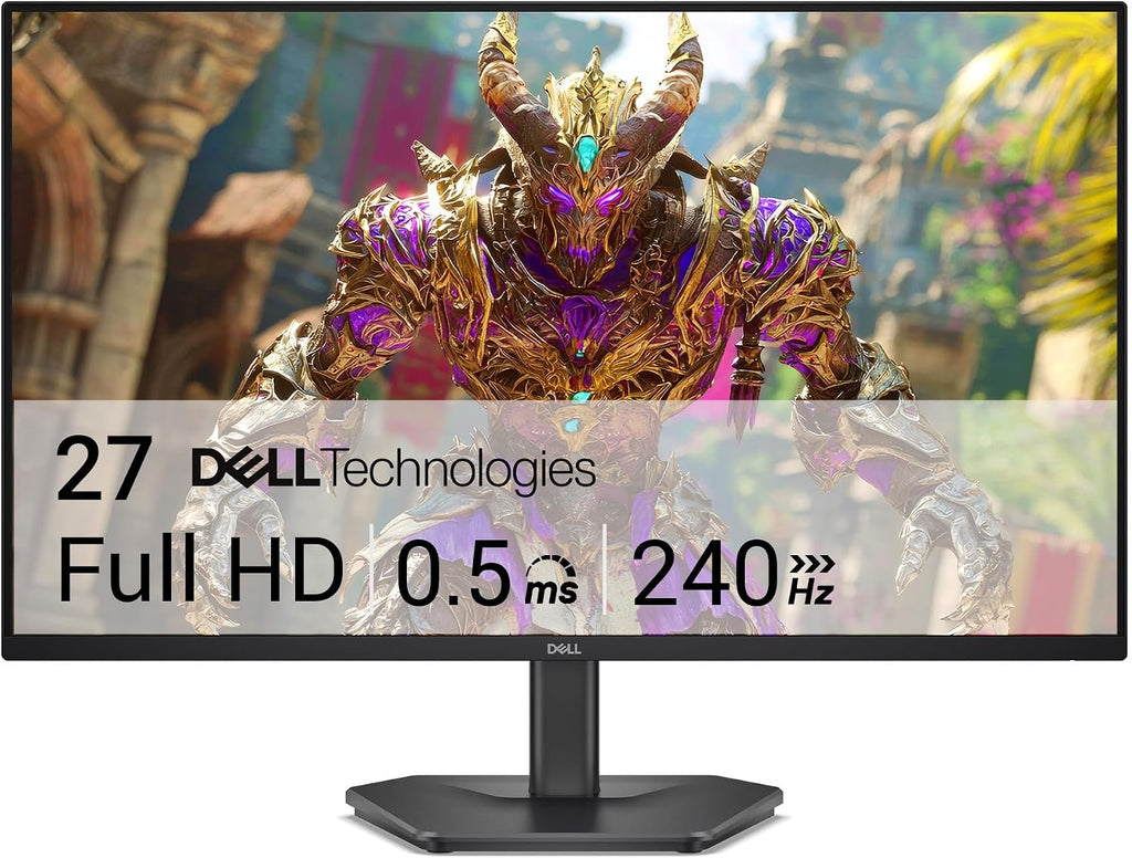 Dell 27 240Hz Gaming Monitor - SE2726HG - 27-inch FHD (1920x1080) 240Hz Display, in-Plane Switching (IPS) Technology, AMD FreeSync Premium, TÜV 3-Star, 2X HDMI, DisplayPort 1.4, Tilt