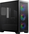 Cooler Master Elite 302 Gaming Case med Glass Side, Micro ATX, 3x ARGB Fans, PSU Shroud, Intake Grill, USB-C, svart
