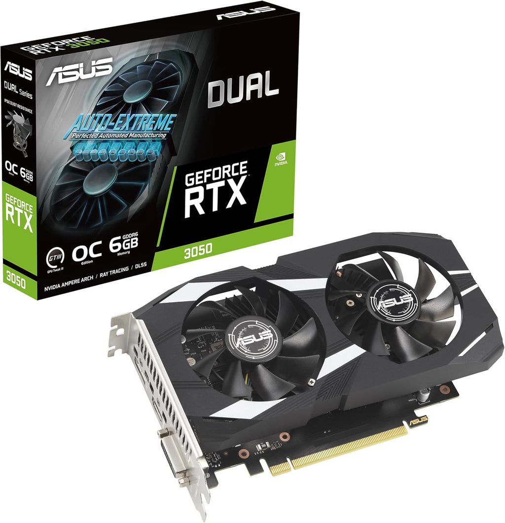 ASUS Dual -RTX3050-O6G NVIDIA GeForce RTX 3050 6 GB GDDR6