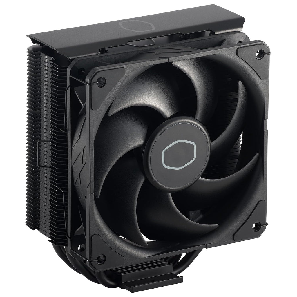 Cooler Master Hyper 212 Black CPU-Luftkylare - Aluminiumfinish, 4 Kontinuerliga Direktkontaktvärmerör, SickleFlow 120 Edge Fläkt, LGA1700 & AM5 Fäste - Svart