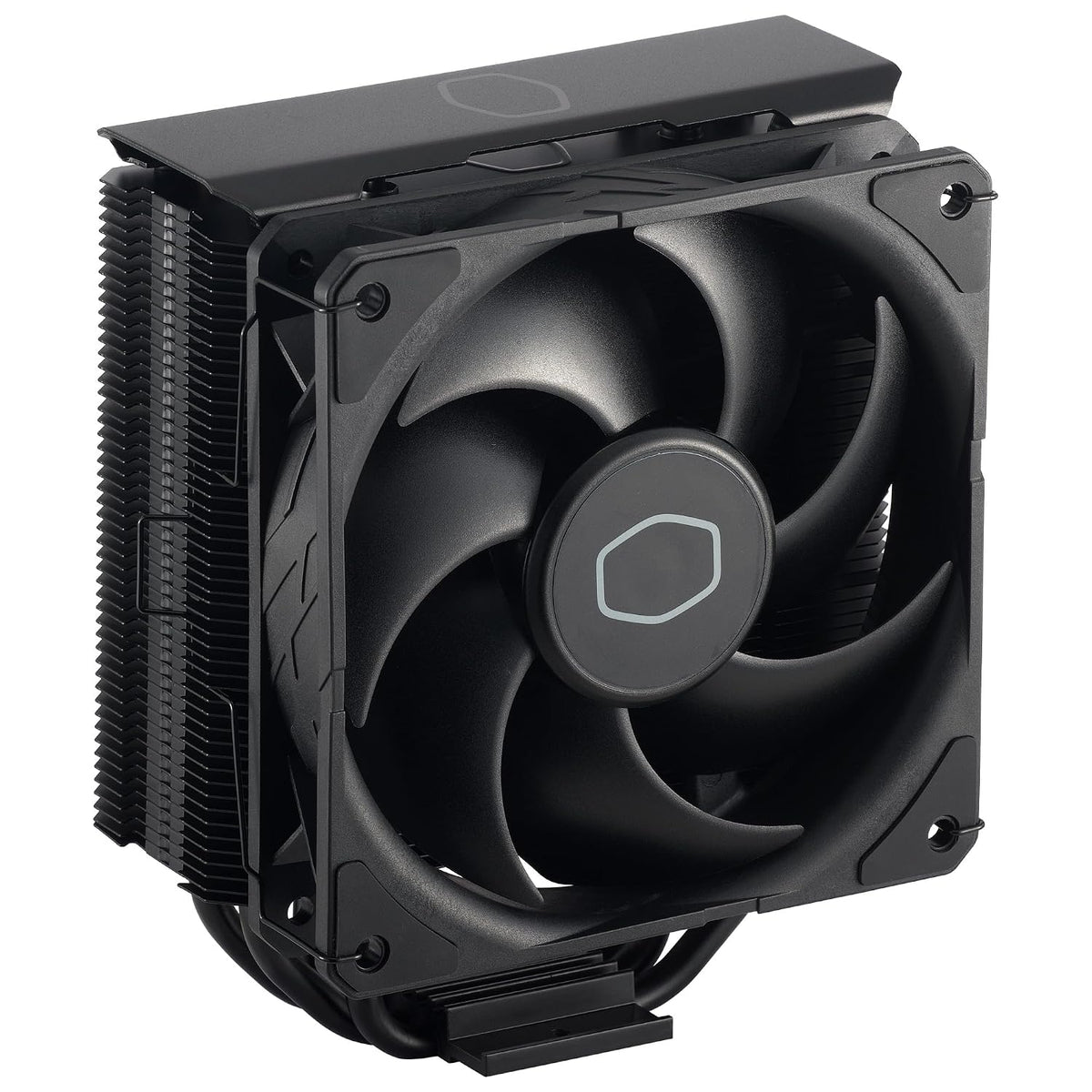 Cooler Master Hyper 212 Black CPU-Luftkylare - Aluminiumfinish, 4 Kontinuerliga Direktkontaktvärmerör, SickleFlow 120 Edge Fläkt, LGA1700 & AM5 Fäste - Svart