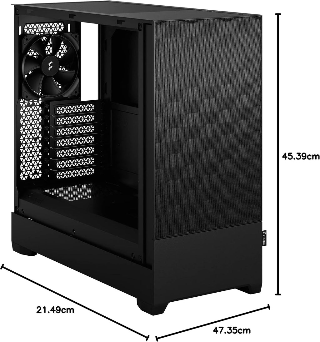 Fractal Design Pop Mini Silent FD-C-POS1M-01 Datorchassi, Svart, 432 x 215 x 393 mm