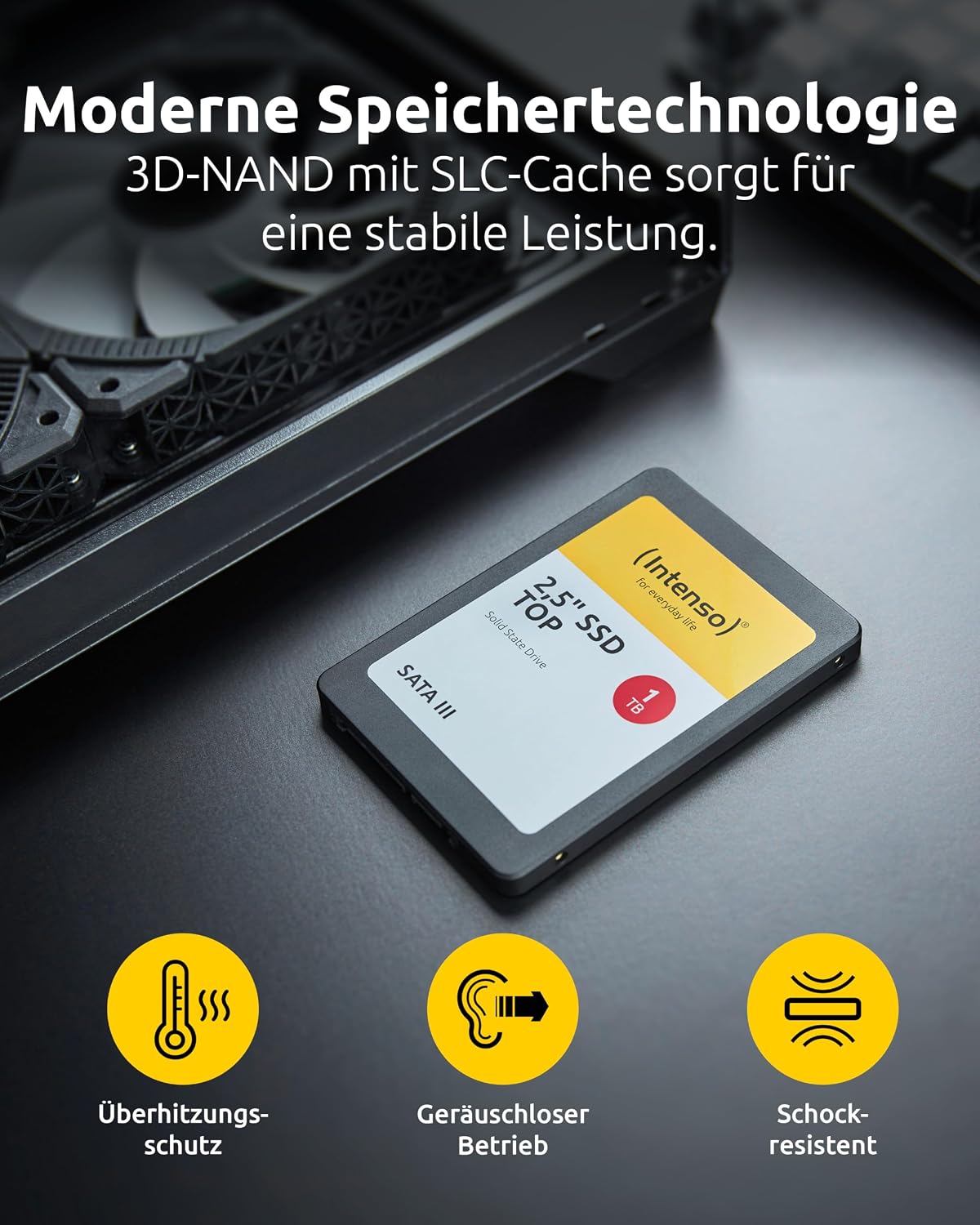 Intenso 2 x 128 GB intern 2,5 tum SSD SATA III Top – laptop och PC-hårddisk