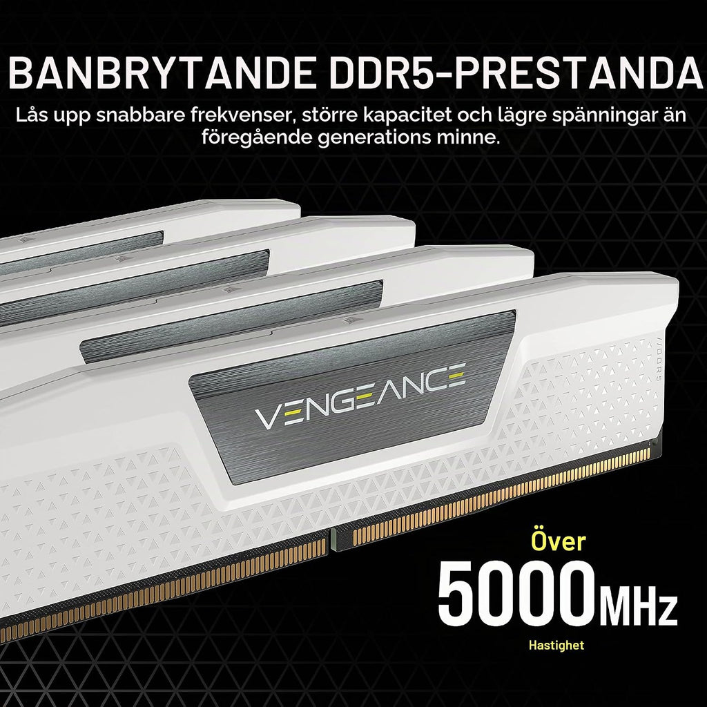 CORSAIR VENGEANCE DDR5 96GB (2 x 48GB) Upp Till 6000MHz INTEL RAM