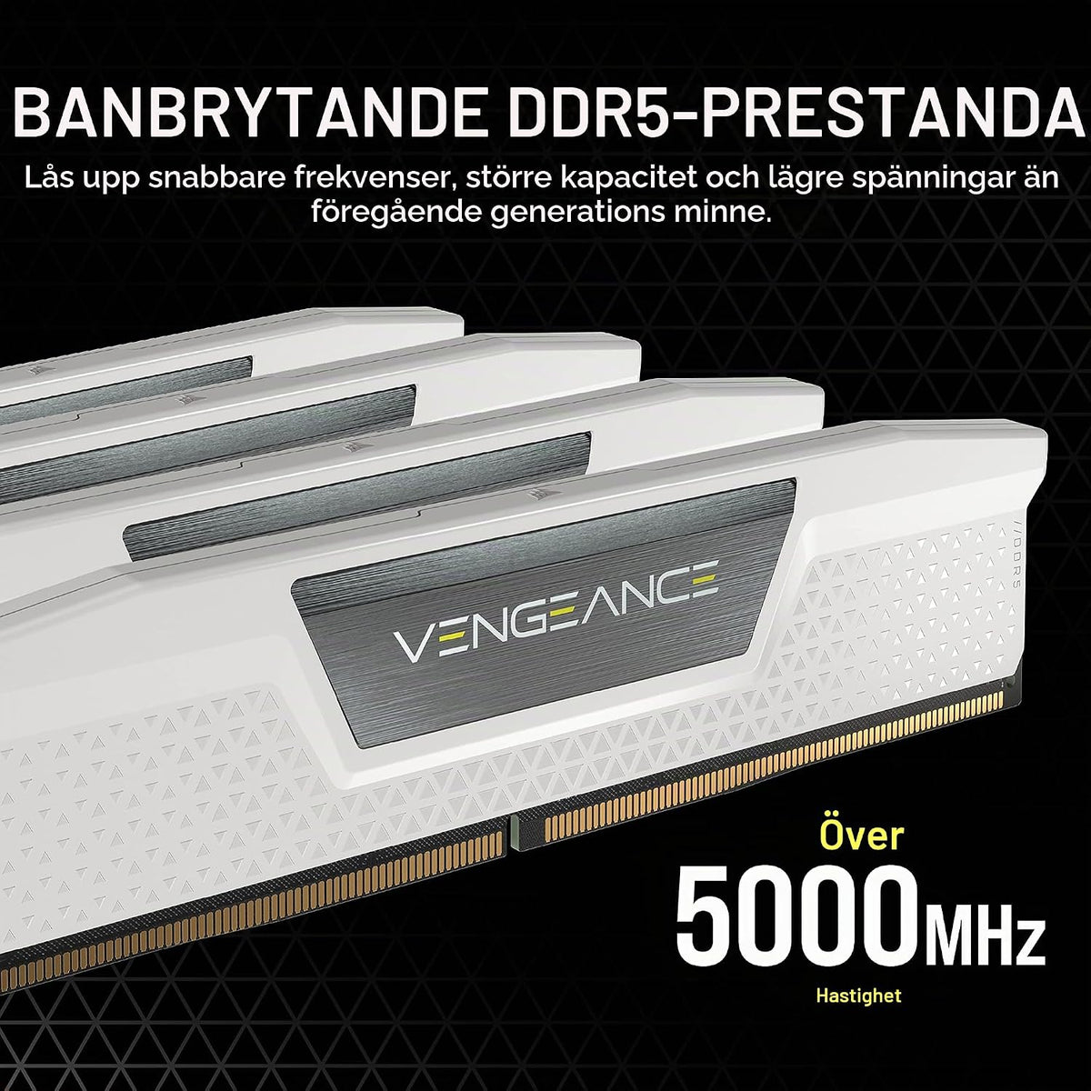 CORSAIR VENGEANCE DDR5 96GB (2 x 48GB) Upp Till 6000MHz INTEL RAM
