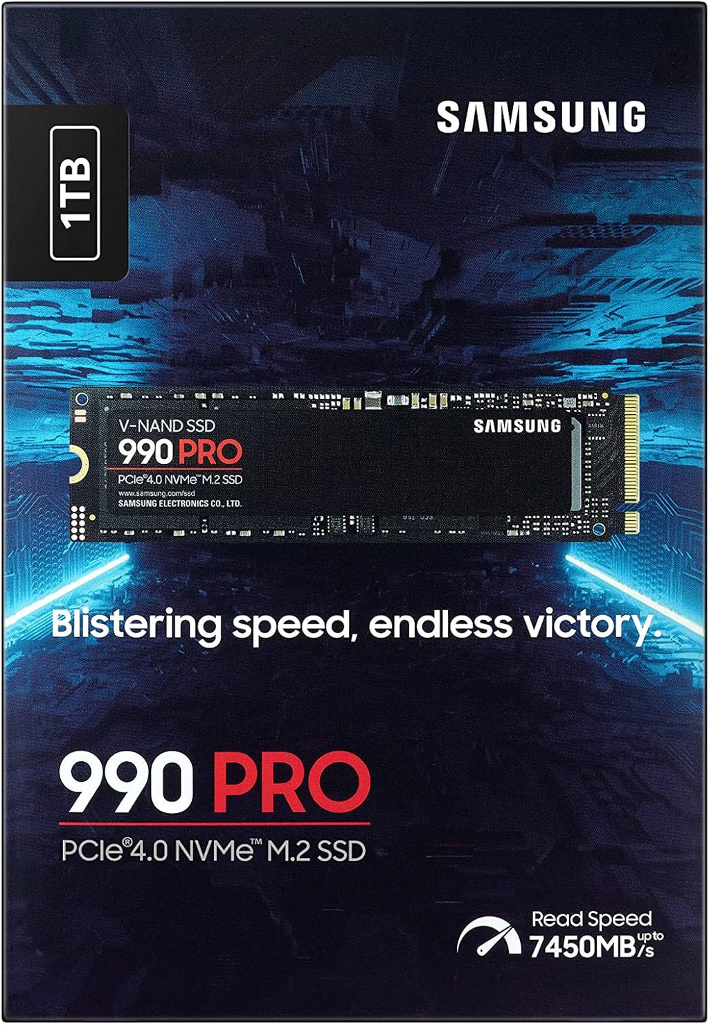 Samsung 990 PRO Heatsink NVMe M.2 SSD, 2 TB, MZ-V9P2T0CW