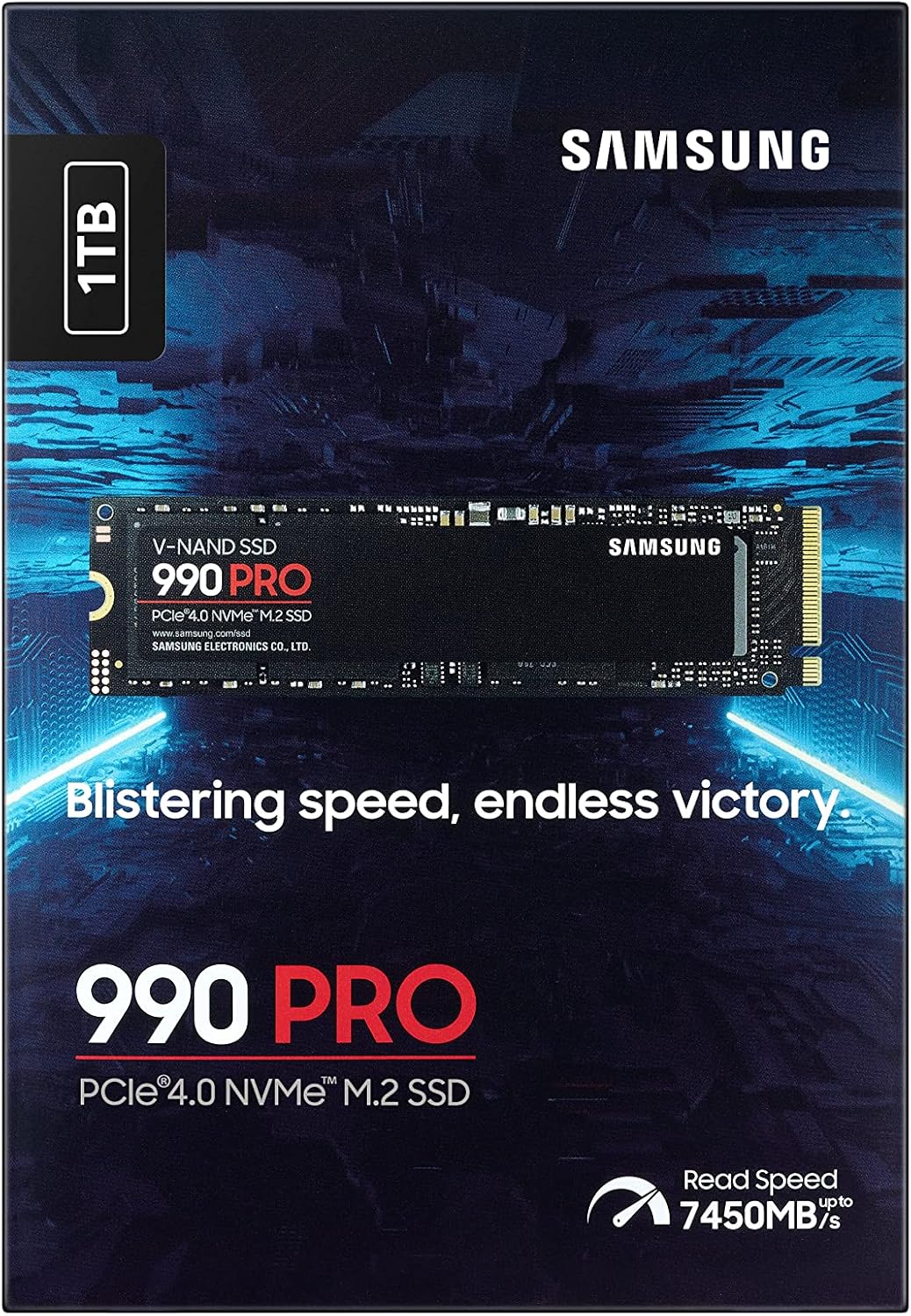 Samsung 990 PRO Heatsink NVMe M.2 SSD, 2 TB, MZ-V9P2T0CW