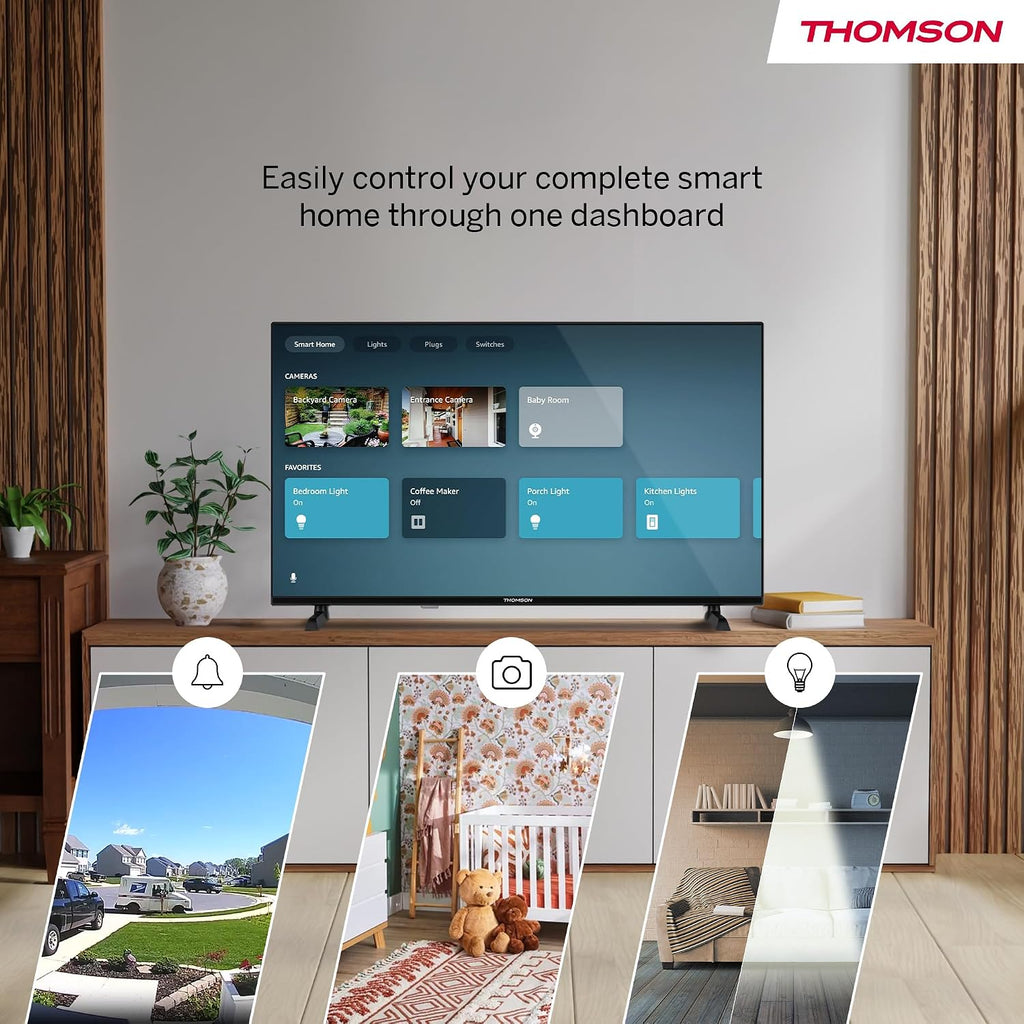 Thomson TV 50 tum (126 cm) 4K UHD Smart Fire TV, Alexa Röststyrning, Trippel tuner (DVB-T/T2/C/S/S2), Dolby Vision, Dolby Atmos, HDR10, HDMI 2.1, WiFi, Bluetooth - 50UF4S35