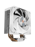 Mars Gaming MCPU-X4, CPU Kylare 230W TDP, 4x Heatpipes HCT Ny Generation, PWM Fläkt SI Extreme-Silence 120mm, Balanserad Kopparkärna, Universell Kompatibilitet Intel och AMD, Vit