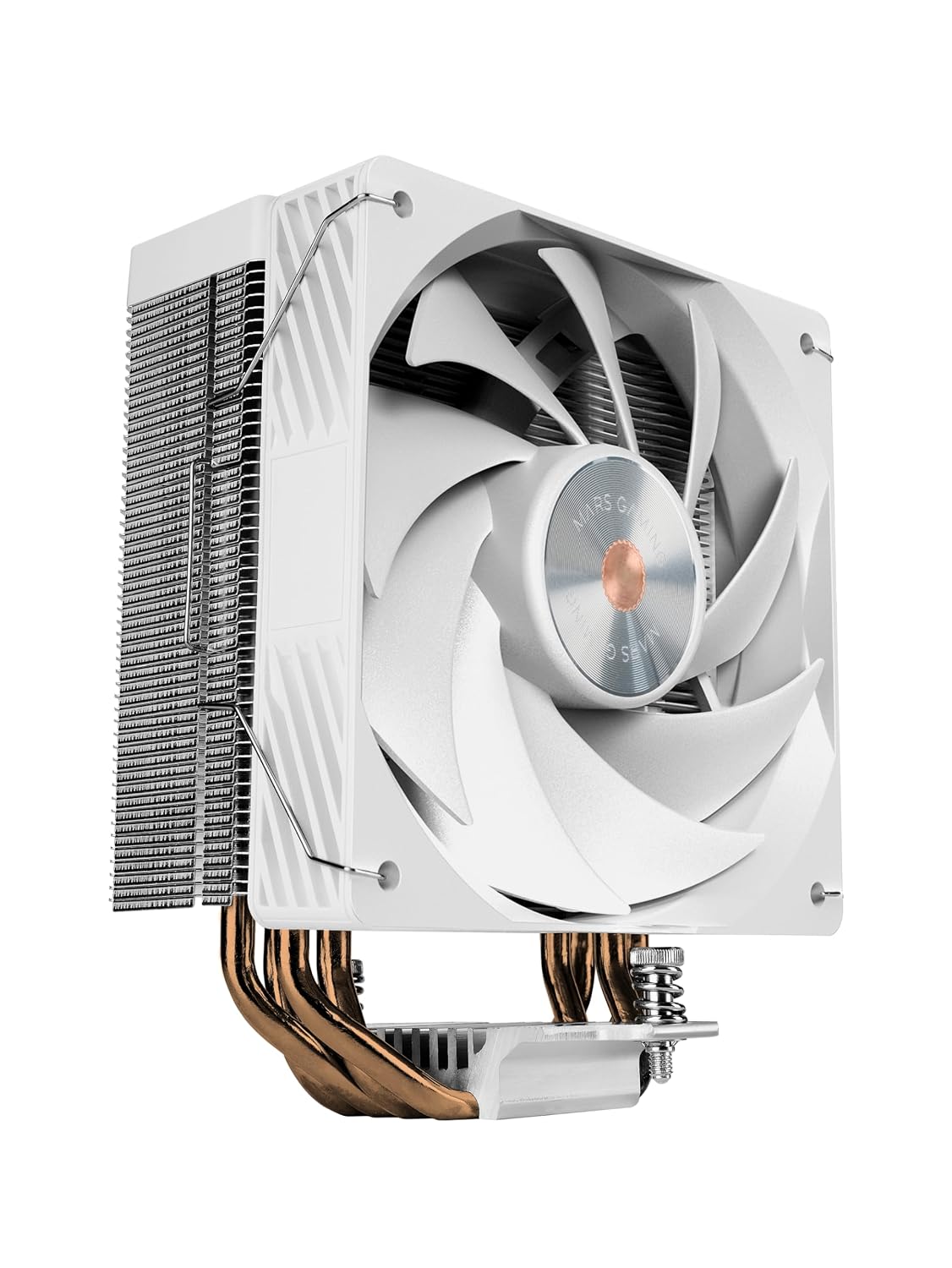 Mars Gaming MCPU-X4, CPU Kylare 230W TDP, 4x Heatpipes HCT Ny Generation, PWM Fläkt SI Extreme-Silence 120mm, Balanserad Kopparkärna, Universell Kompatibilitet Intel och AMD, Vit