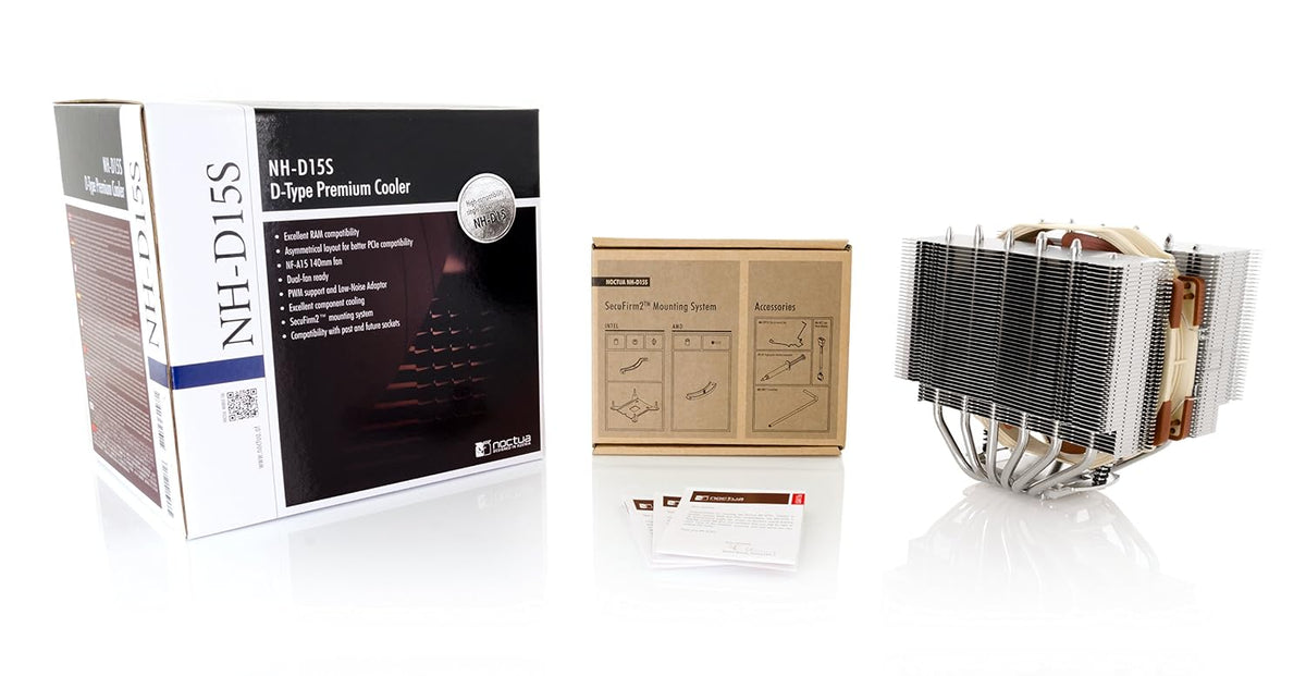 Noctua NH-D15S, Tyst Högpresterande CPU-kylare med Dubbla Torn
