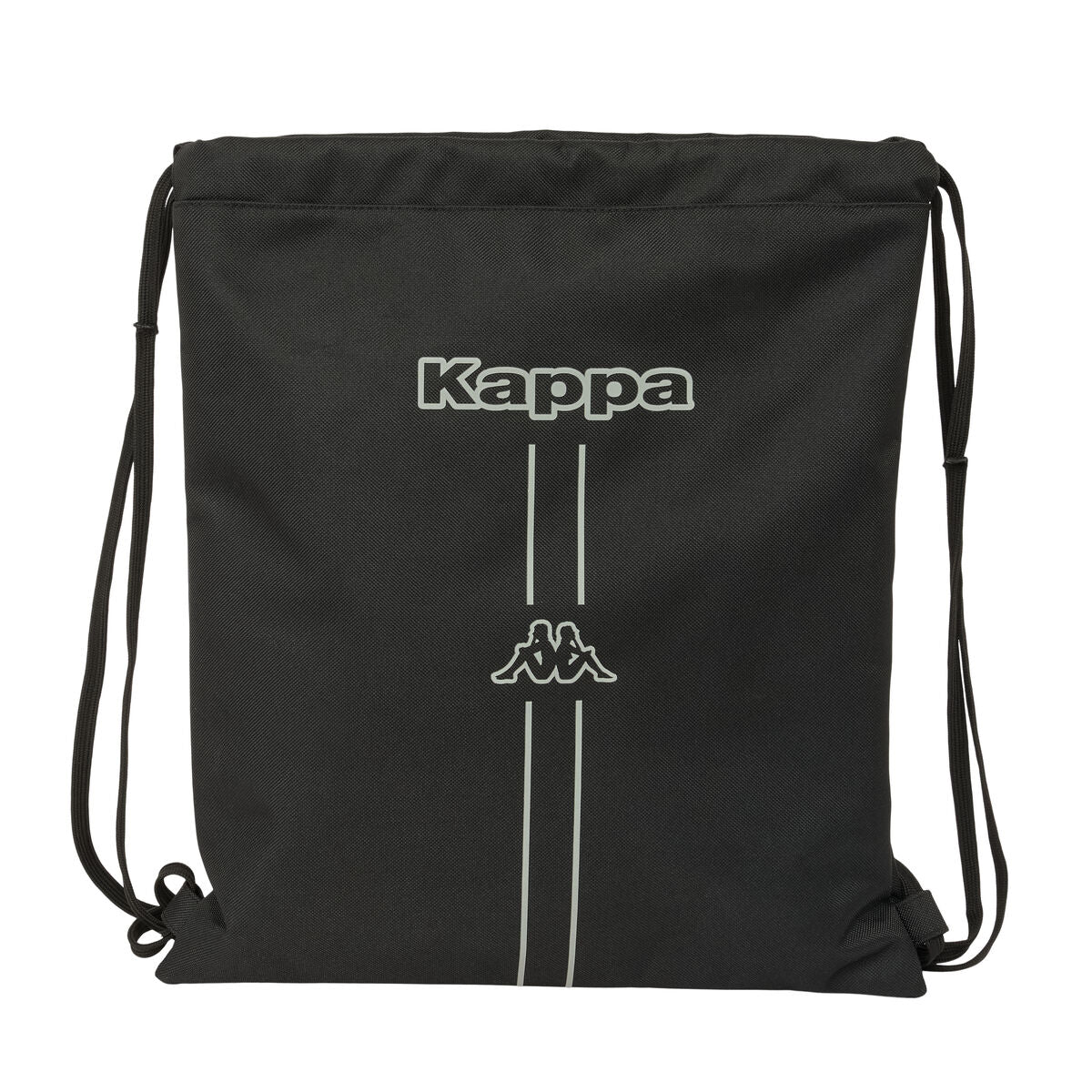Backpack with Strings Kappa Dark Black 35 x 40 x 1 cm-0
