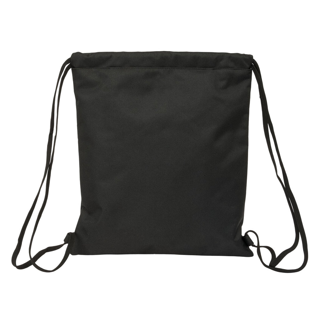 Backpack with Strings Kappa Dark Black 35 x 40 x 1 cm-3