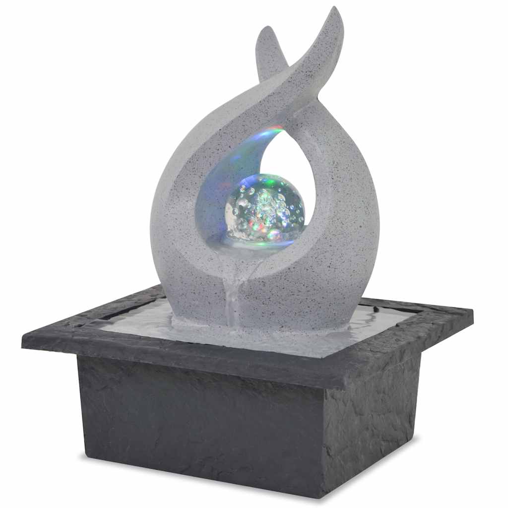 Vidaxl indoor fountain with LED lighting polyresin-0