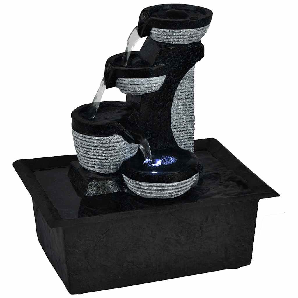 Vidaxl indoor fountain with LED lighting polyresin-0