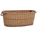 Vidaxl Wooden Basket with Handles 88x57x34 cm Natural Willow Wood-0