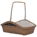 Vidaxl Wooden Basket with Handle 61.5x46.5x58 cm Willow Wood Brown-0