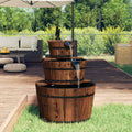 Vidaxl water fountain with pump 60x60x94 cm solid pine wood-0