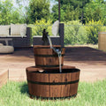 Vidaxl water fountain with pump 44.5x44.5x58 cm solid pine wood-0