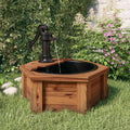 Vidaxl water fountain with pump 57x57x53 cm solid pine wood-0