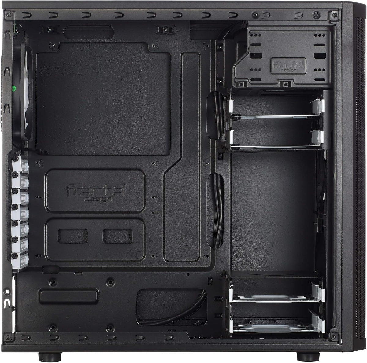 Fractal Design Core 1100 - mATX - 1x 120mm Silent Fläkt ingår - Borstad Aluminium - Svart