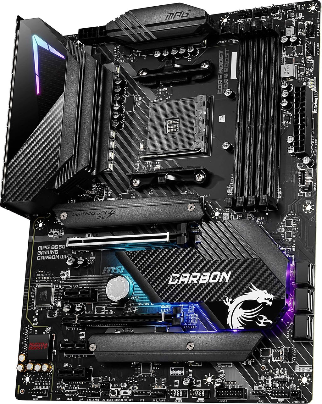 MSI MPG B550 Gaming Plus (ATX AMD AM4 DDR4 M.2 USB 3.2 Gen 2 HDMI ATX Gaming Moderkort AMD Ryzen™ 5000-processorer