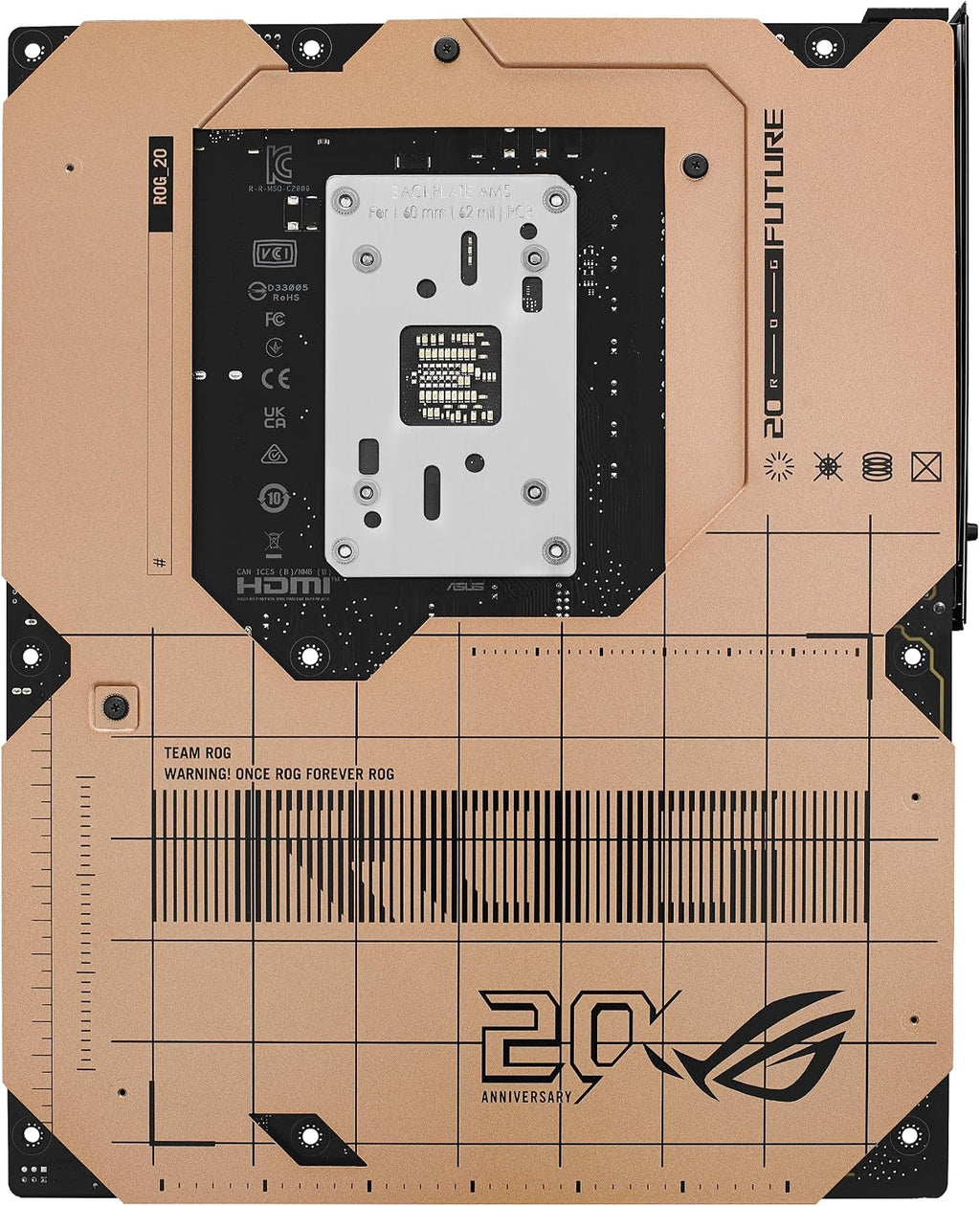 ASUS ROG Strix X870-A Gaming WiFi AMD-moderkort, 16+2 strömförsörjningssteg, DDR5-plats, fyra M.2-platser, PCIe 5.0, nästa generations GPU, WiFi 7, USB 20 Gbps med PD 3.0 upp till 30 W, Aura Sync