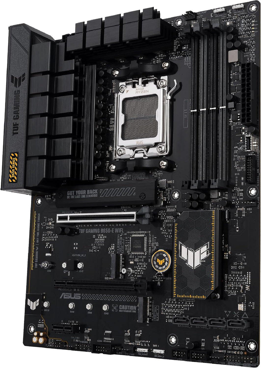 Asus TUF GAMING B650-E WIFI, AMD B650, AM5, ATX, 4 DDR5, HDMI, DP, Wi-Fi 6E, 2.5G LAN, PCIe4, 3x M.2