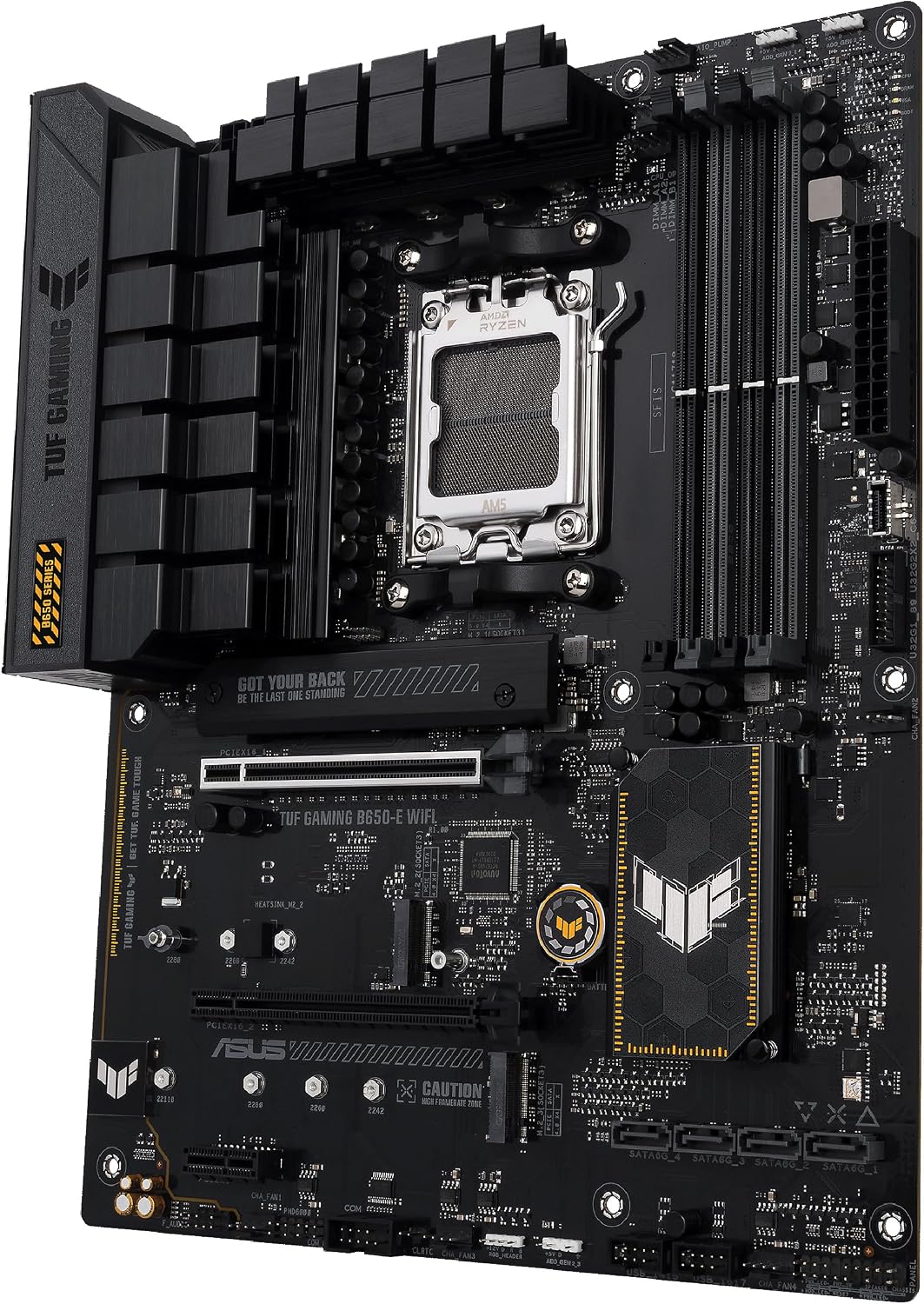 Asus TUF GAMING B650-E WIFI, AMD B650, AM5, ATX, 4 DDR5, HDMI, DP, Wi-Fi 6E, 2.5G LAN, PCIe4, 3x M.2