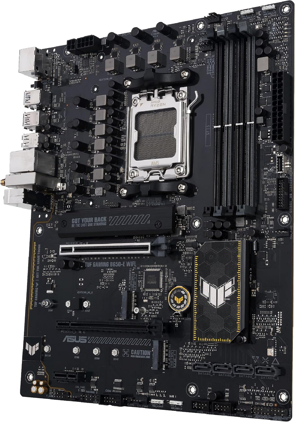 Asus TUF GAMING B650-E WIFI, AMD B650, AM5, ATX, 4 DDR5, HDMI, DP, Wi-Fi 6E, 2.5G LAN, PCIe4, 3x M.2