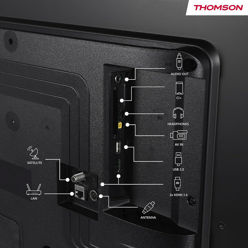 Thomson TV 50 tum (126 cm) 4K UHD Smart Fire TV, Alexa Röststyrning, Trippel tuner (DVB-T/T2/C/S/S2), Dolby Vision, Dolby Atmos, HDR10, HDMI 2.1, WiFi, Bluetooth - 50UF4S35