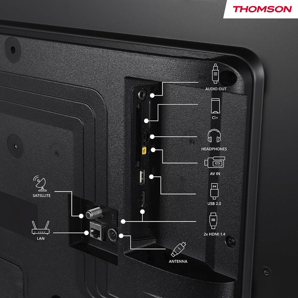Thomson TV 50 tum (126 cm) 4K UHD Smart Fire TV, Alexa Röststyrning, Trippel tuner (DVB-T/T2/C/S/S2), Dolby Vision, Dolby Atmos, HDR10, HDMI 2.1, WiFi, Bluetooth - 50UF4S35
