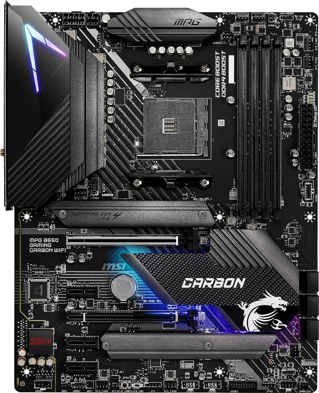 MSI MPG B550 Gaming Plus (ATX AMD AM4 DDR4 M.2 USB 3.2 Gen 2 HDMI ATX Gaming Moderkort AMD Ryzen™ 5000-processorer