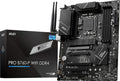 MSI PRO B760-P WiFi DDR4 ProSeries moderkort (stöder Intel-processorer av 12. /13. generationen, LGA 1700, DDR4, PCIe 4.0, M.2, 2,5 Gbit/s LAN, USB 3.2 Gen2, Wi-Fi 6E, ATX)