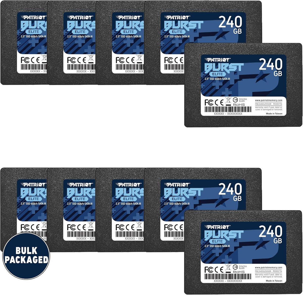 Patriot Burst Elite SATA 3 480 GB SSD 2,5 tum Solid State Drive