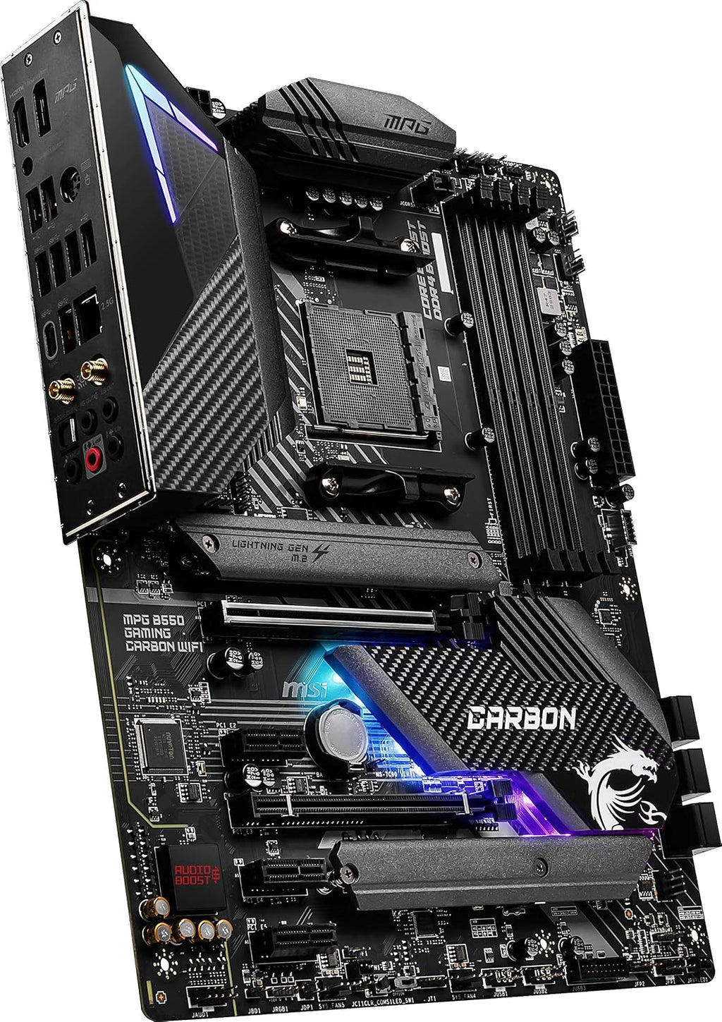 MSI MPG B550 Gaming Plus (ATX AMD AM4 DDR4 M.2 USB 3.2 Gen 2 HDMI ATX Gaming Moderkort AMD Ryzen™ 5000-processorer
