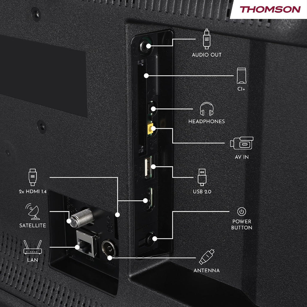 Thomson TV 50 tum (126 cm) 4K UHD Smart Fire TV, Alexa Röststyrning, Trippel tuner (DVB-T/T2/C/S/S2), Dolby Vision, Dolby Atmos, HDR10, HDMI 2.1, WiFi, Bluetooth - 50UF4S35