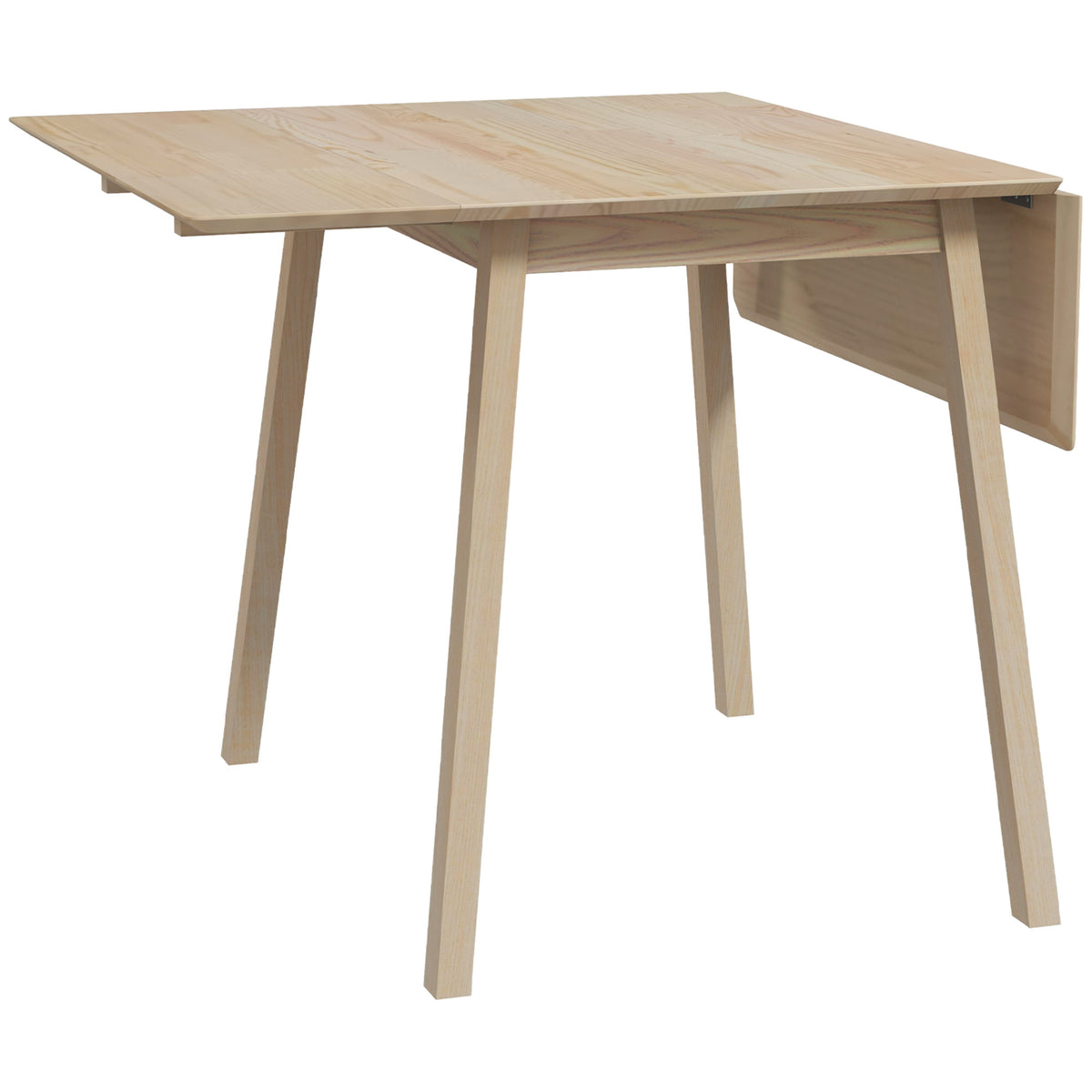 Table de cuisine pliable table à manger pliante avec plateau rabattable en bois pour 2 à 4 personnes bois naturel-0