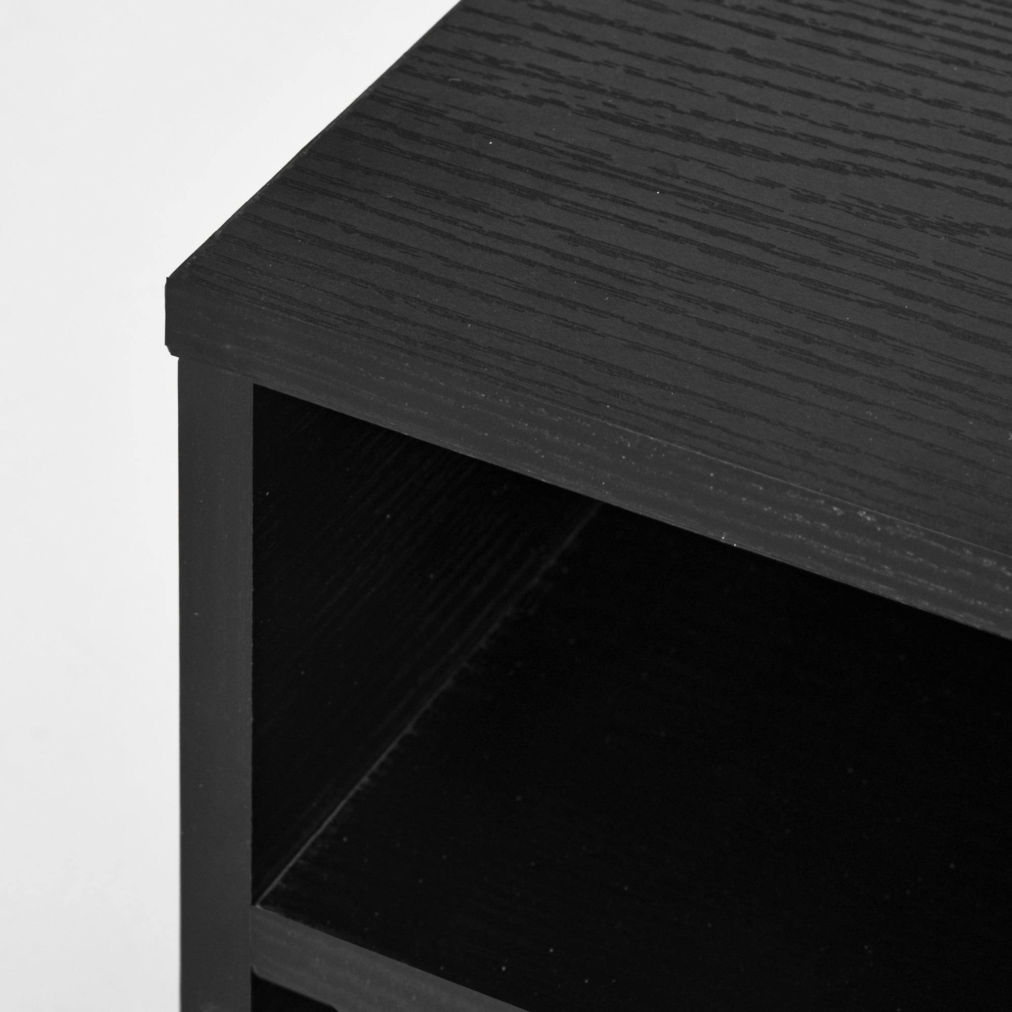 Organiseur bureau aspect noir avec 3 compartiments fournitures support d'imprimante 47 x 40 x 22,5 cm-8