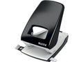 Leitz desk hole punch - punches up to 40 sheets - for folders and ring binders - black-0