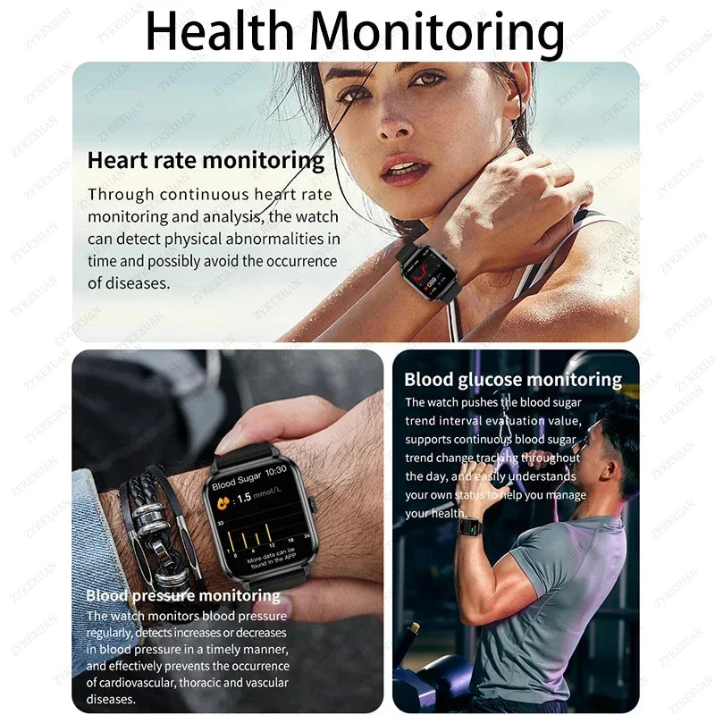 NNEOBA Smart Bluetooth Fitness Tracker Watch with Voice Assistant and Magnetic Charging-3